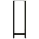 ZNTS Coffee Table Legs Black 2 pcs 40x cm Steel 4013348