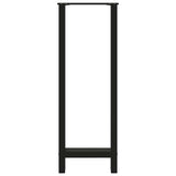 Bar Table Legs Black 2 pcs 50x cm Steel 4013352