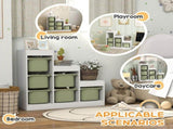 Toy Storage Organiser, Three-Layer Kids Toy Storage Units, with Removable Bins, for Ages 3-8 Years, T3398P554281