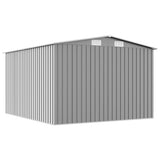 Garden Shed Grey Galvanised Steel Large Sliding Components 143341