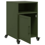 Bedside Cabinets 2 pcs Olive Green 36x39x59 cm Steel 846725