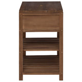 Bathroom Cabinet Natural 60 x 45 x 75 cm Solid Teak Wood 42026907