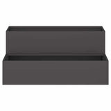 Garden Planter Black 100 x 60 x 45 cm Cold-rolled Steel 865869