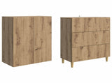 Cabinet Set 2 pcs 66 x 34.5 x 90 cm Engineered Wood 3416564