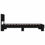 Bed Frame without Mattress Black 75x190 cm Small Single 845812