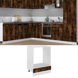 Oven Cabinet Lyon Smoked Oak 60x46x81.5 cm Engineered Wood 825834
