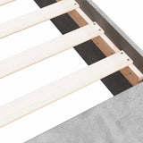 Bed Frame with Storage with Shelf Concrete Grey 80 x 200 cm 3429562