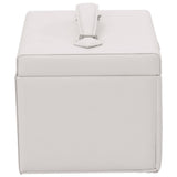 Jewellery Box 4-Layer with Mirror Lockable White 22.5x17.5x16.5 cm 4103560