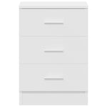 Bedside Cabinet White 38x35x56 cm Engineered Wood 800450
