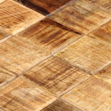 Coffee Tables 2 pcs with Block Design Rough Mango Wood 286435