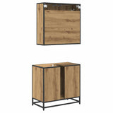 Bathroom Furniture Set 2 pcs Artisan Oak Engineered Wood 3402321
