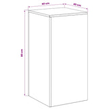 Plant Stand 2 pcs Rusty 40 x 40 x 80 cm Weathering Steel 8012557