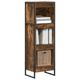 Book Cabinet Smoke Oak 40 x 30 x 121 cm Engineered Wood 886368