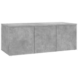 TV Cabinet Concrete Grey 80x34x30 cm Engineered Wood 801863