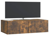 Wall-Mounted TV Cabinet Smoked Oak 78.5 x 41 x 30 cm 898520