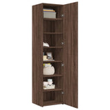 Highboard Brown Oak 45x42.5x185 cm Engineered Wood 3281412