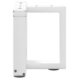 Coffee Table Legs T-Shaped 2 pcs White 30x25x cm Steel 4013001