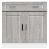 Kitchen Base Cabinet Porto Grey Sonoma Engineered Wood 853983