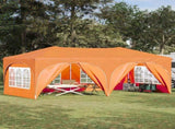 Pop-up Party Tent 575 x 288 x 245 cm Orange Oxford Fabric 42019910
