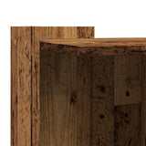 Cat Litter Box Enclosure Old Wood 42x42x51 cm Engineered Wood 857749