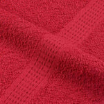 Towels 10 pcs Red 100x200 cm 360 gsm 100% Cotton 136940