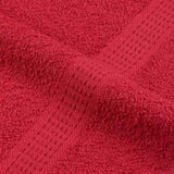 Towels 10 pcs Red 100x200 cm 360 gsm 100% Cotton 136940