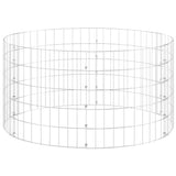 Garden Composter Silver Galvanised steel Large Breathable Design 3115943