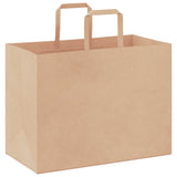 Paper Bags 250 pcs with Handles Brown 32x17x25 cm 4101817