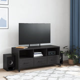 TV Cabinet Black 100.5x39x43.5 cm Steel 846692