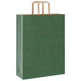 Paper Bags 250 pcs with Handles Green 32x12x42 cm 4101956