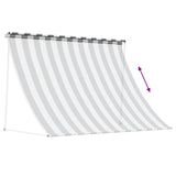 Awning Anthracite and White 150 x 150 cm 42037073