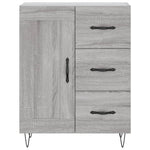 Highboard Grey Sonoma 69.5x34x180 cm Engineered Wood 3190019