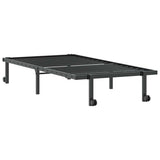 Bed Frame without Mattress Foldable Black 90x200 cm Steel 4103960