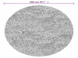 Rug Washable Anthracite 200 cm 136632