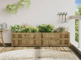 Garden Planter 150x50x50 cm Impregnated Wood Pine 837488