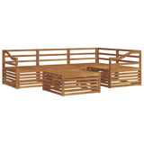 Outdoor Sofa Set 5 pcs Natural Solid Acacia Wood 3373434