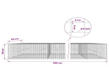 Gabion with 5 mm Wire and 5x5 cm Mesh 950x50x50 cm 3464245