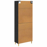 Highboard Black Oak 69.5 x 32.5 x 180 cm Engineered Wood 3416080
