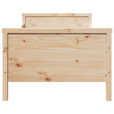 Bed Frame with Headboard Brown 80 x 200 cm Engineered Wood 877203