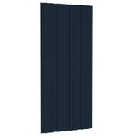Roof Panels 12 pcs Galvanised Steel Anthracite 100x45 cm 317215