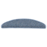 Stair Mats Self-adhesive Sisal-Look 30 pcs 56x17x3 cm Blue 3365862