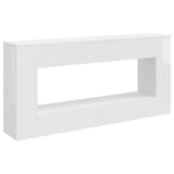 Console Table High Gloss White 155 x 29 x 74 cm Engineered Wood 899890