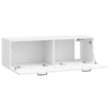 Wall-Mounted TV Cabinet High Gloss White 98 x 31 x 30 cm 899069