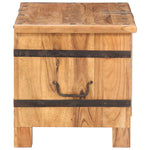 ZNTS Chest 90x40x40 cm Solid Acacia Wood 289637