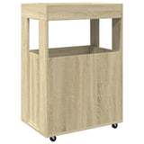 Bar Cart Sonoma Oak 60x39.5x89 cm Engineered Wood 848271