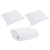 Duvet Set with Pillow 3 pcs White Down Feather 3377173