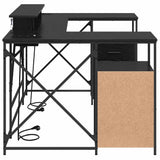 Desk with Drawer Black Oak 182 x 101 x 87.5 cm Engineered Wood 3376136