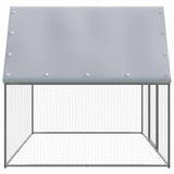 Chicken Cage Silver and Grey 3x2x2 m Galvanised Steel 155889