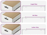File Cabinet White 44 x 50 x 106.5 cm Cold-Rolled Steel 891603