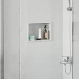 Shower Niche White 30 x 20 x 9.5 cm Stainless Steel 42012661